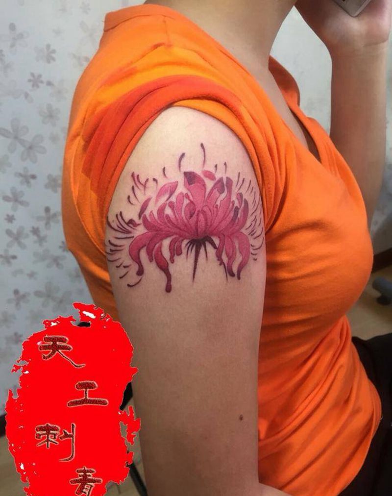 彼岸花纹身图片