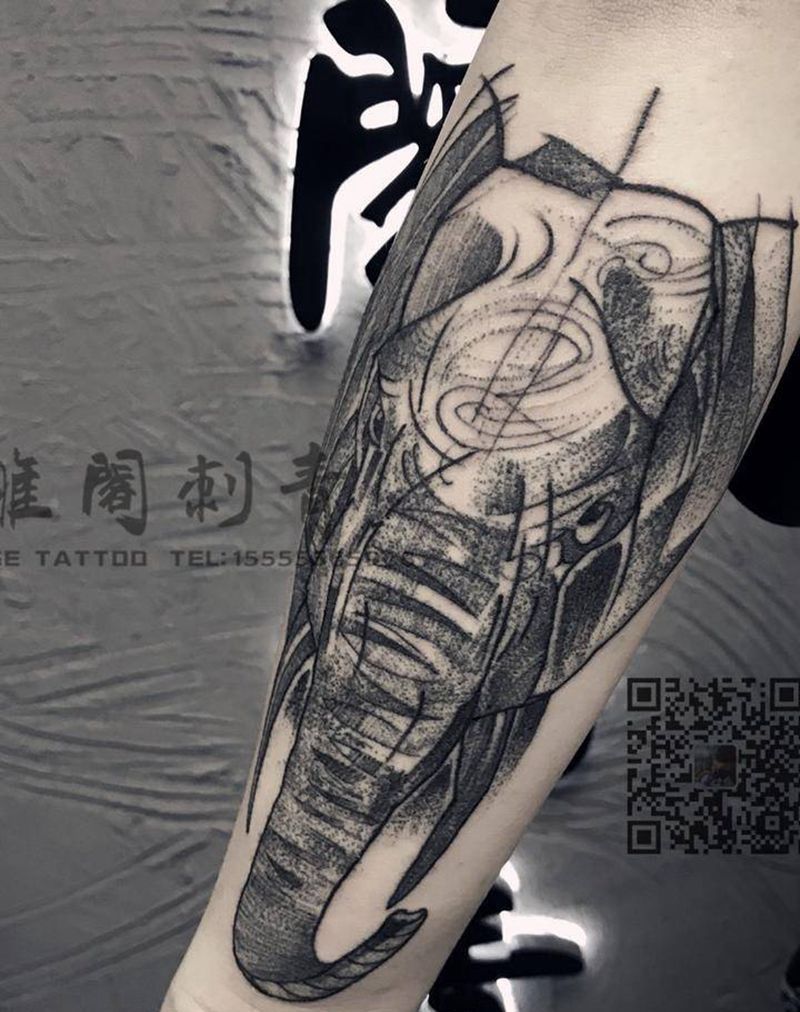 象纹身图片