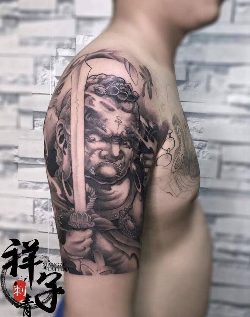 明王纹身图片