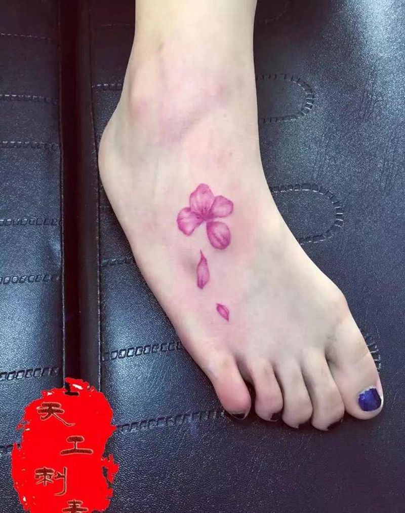 樱花纹身图片