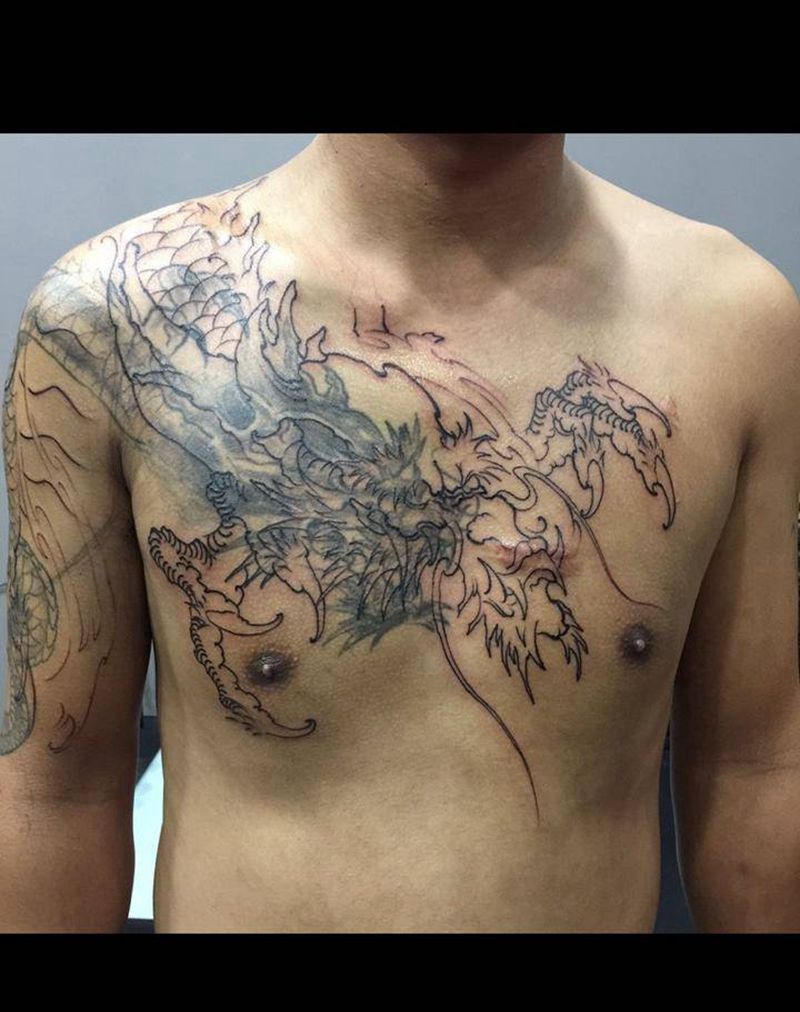 过肩龙遮盖过肩龙纹身图片