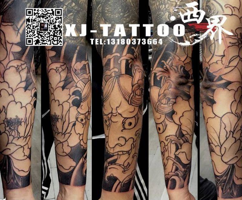 未完成纹身图片