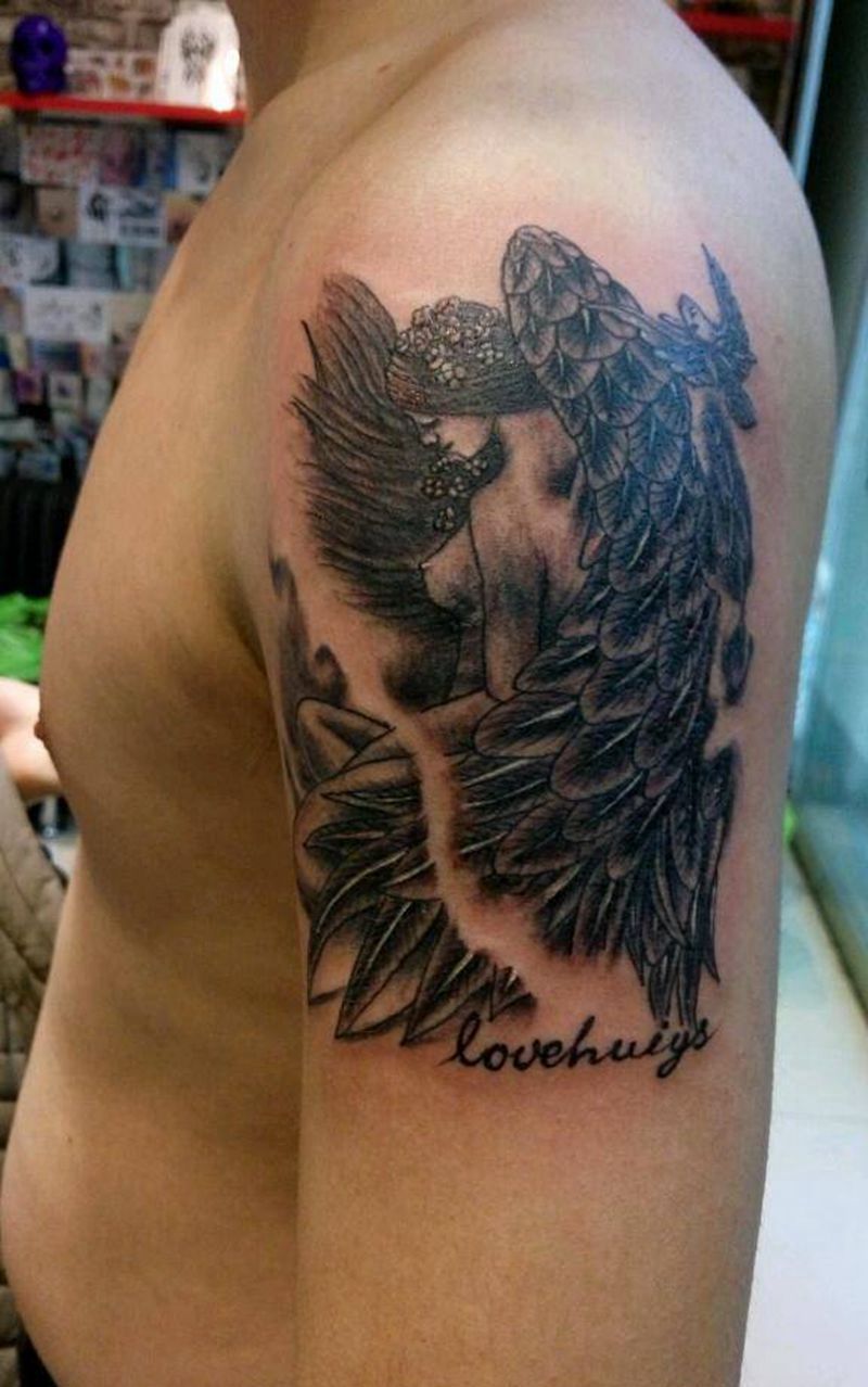 天使纹身图片