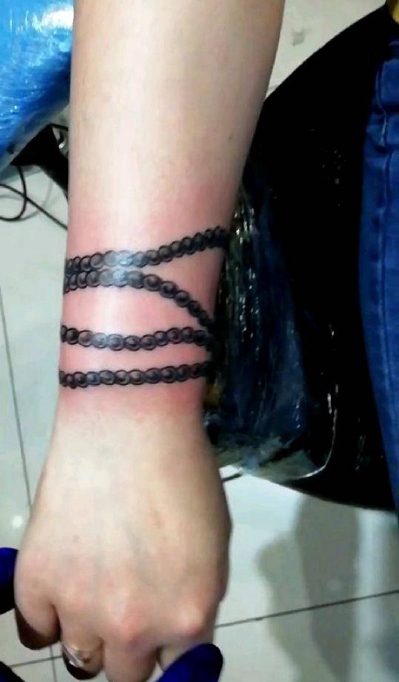 手链纹身图片