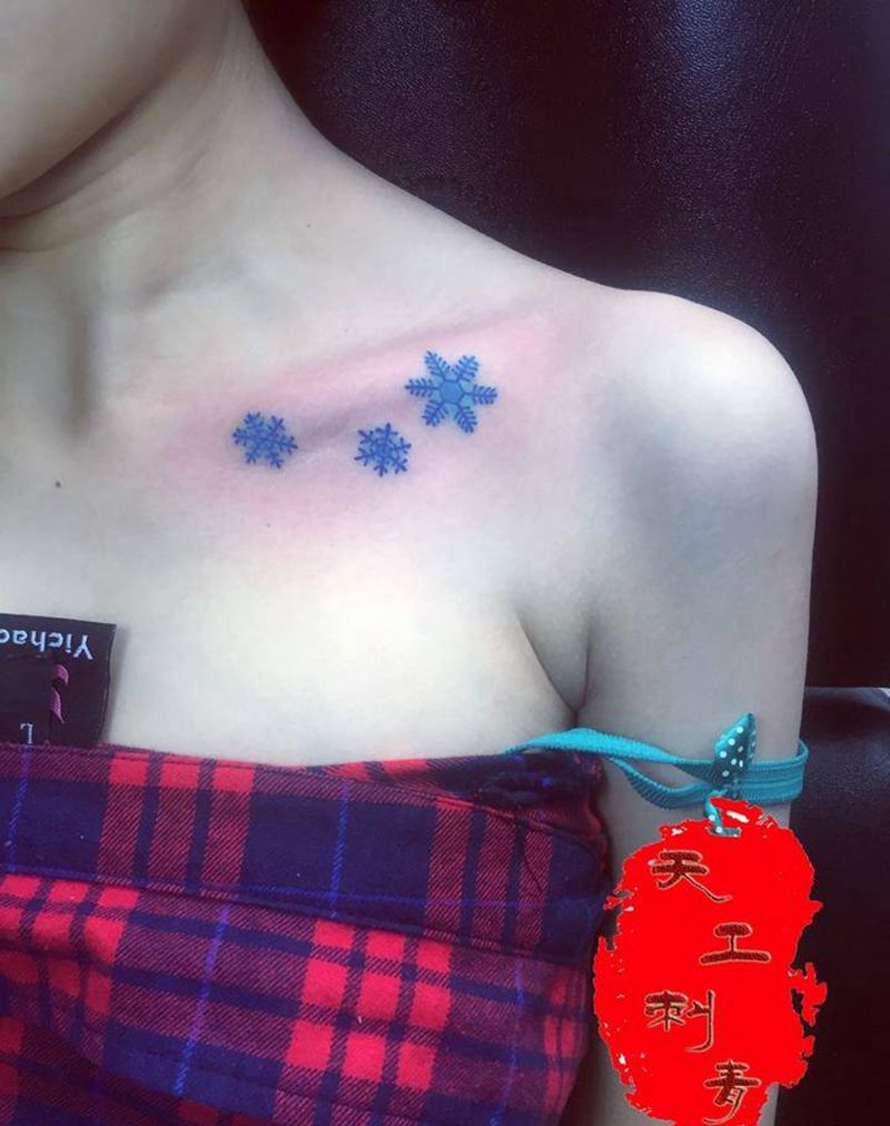雪纹身图片