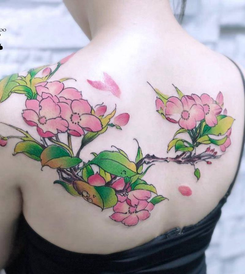 花儿朵朵开纹身图片