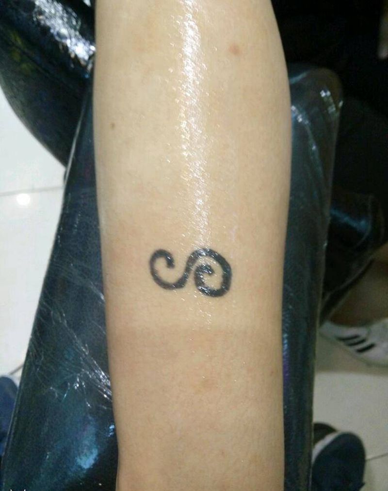 小鹿遮盖作品纹身图片