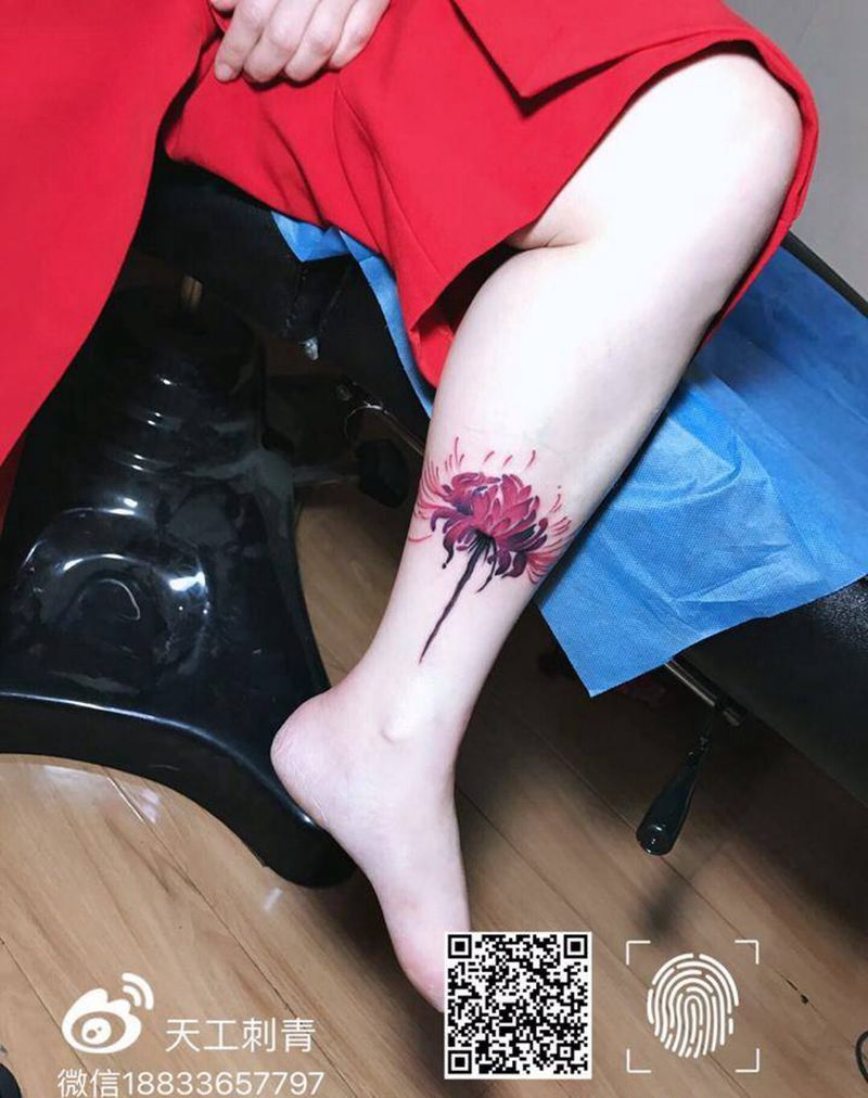 彼岸花纹身图片