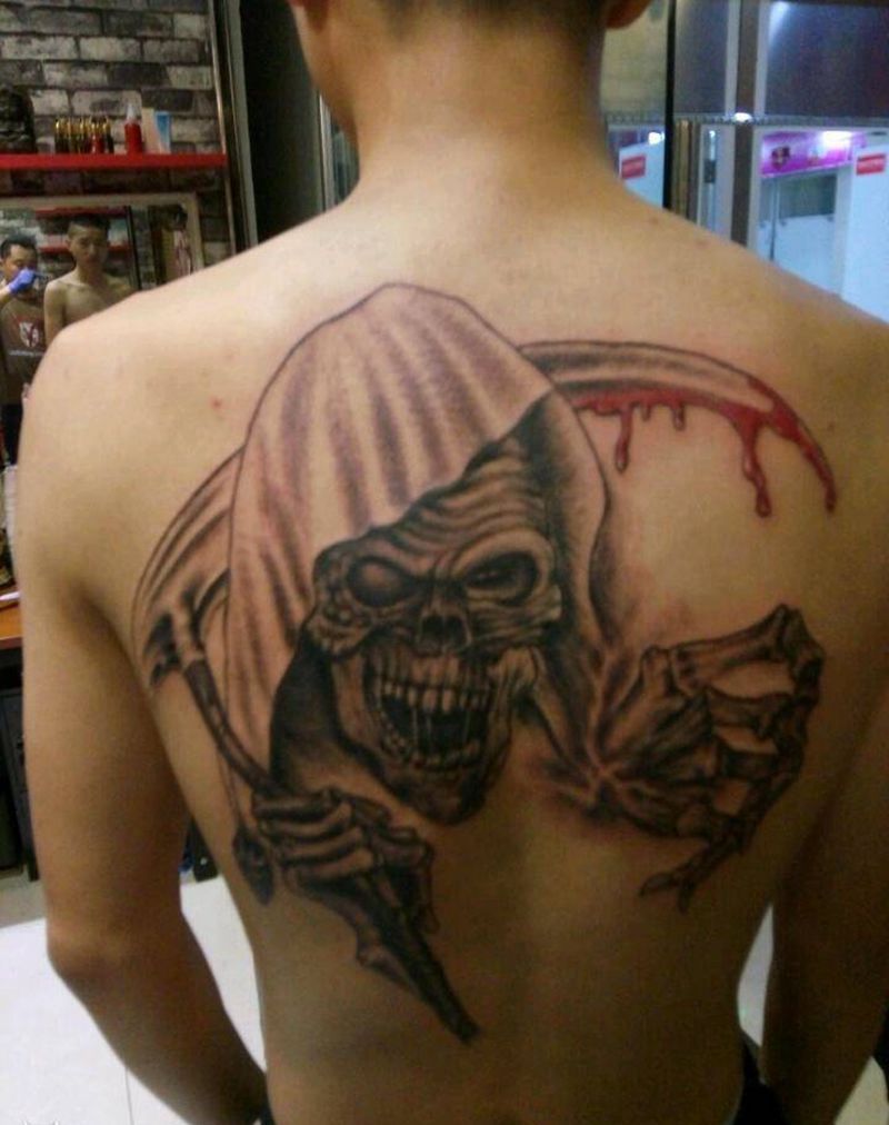 死神纹身图片