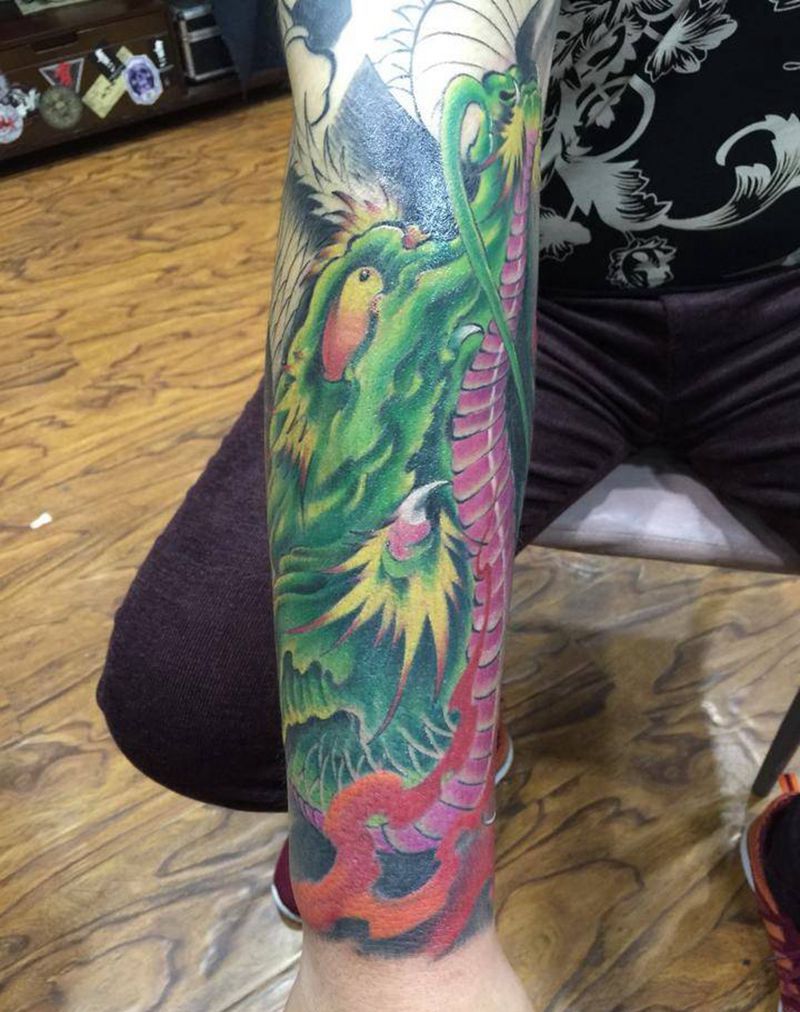 风神花臂、局部纹身图片