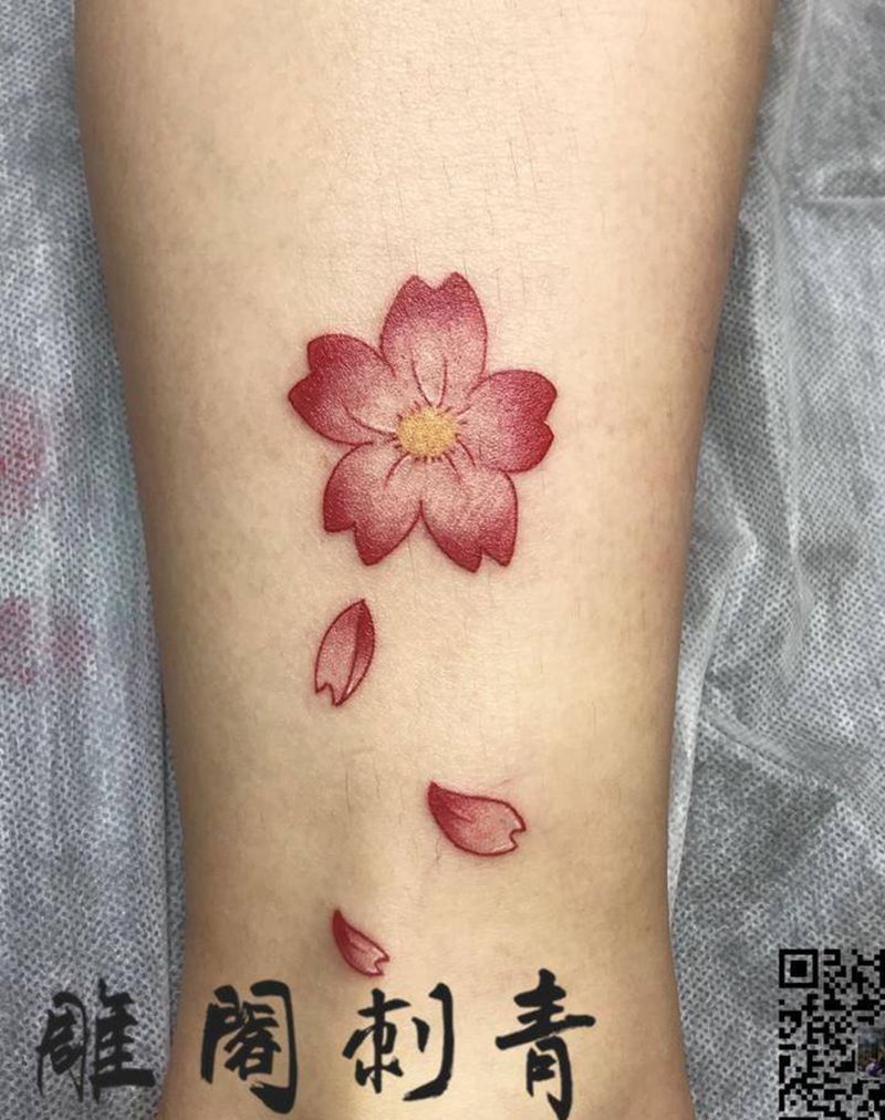 樱花纹身图片