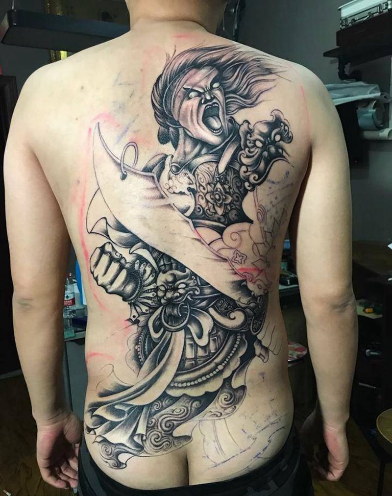 未完成纹身图片