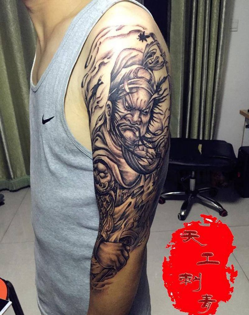 关公纹身图片