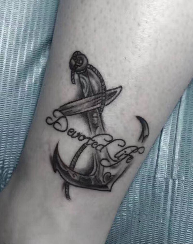 船锚纹身图片