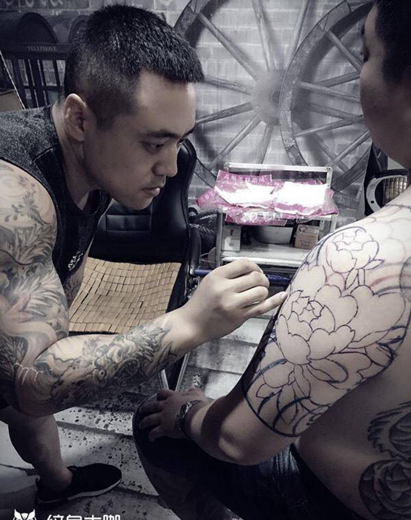 全甲设计纹身图片