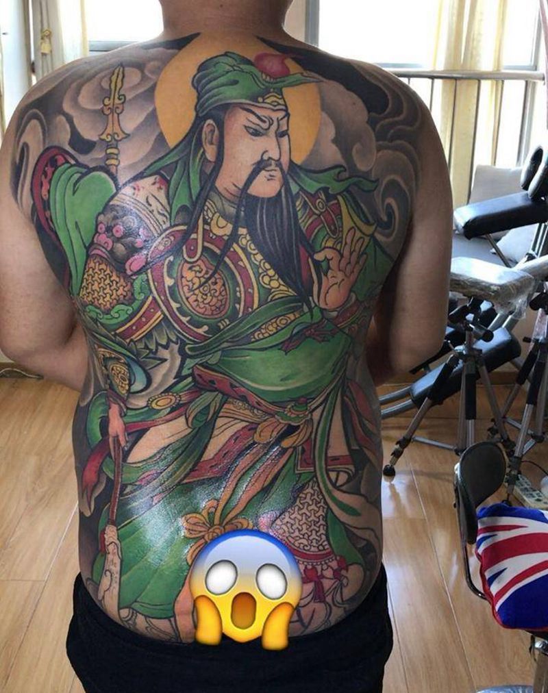 关公纹身图片