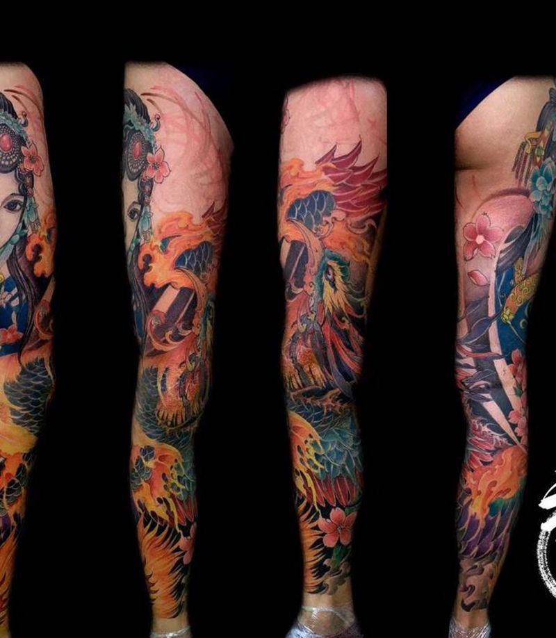 戏子天涯纹身图片