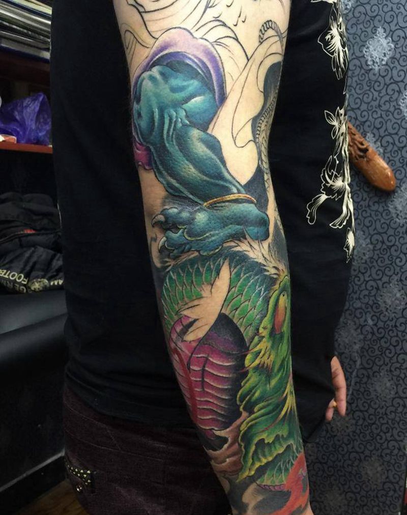 风神未完成纹身图片