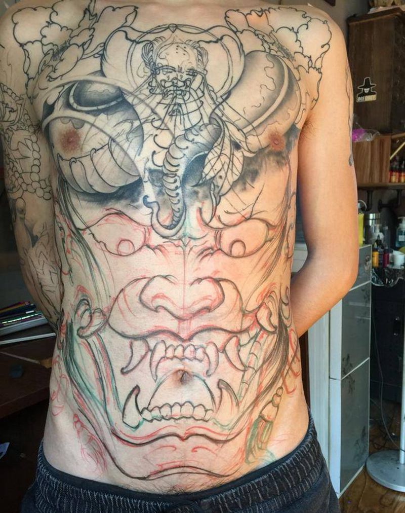 般若-未完成纹身图片