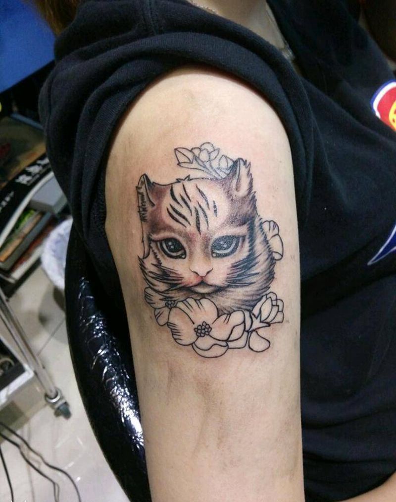 猫咪纹身图片