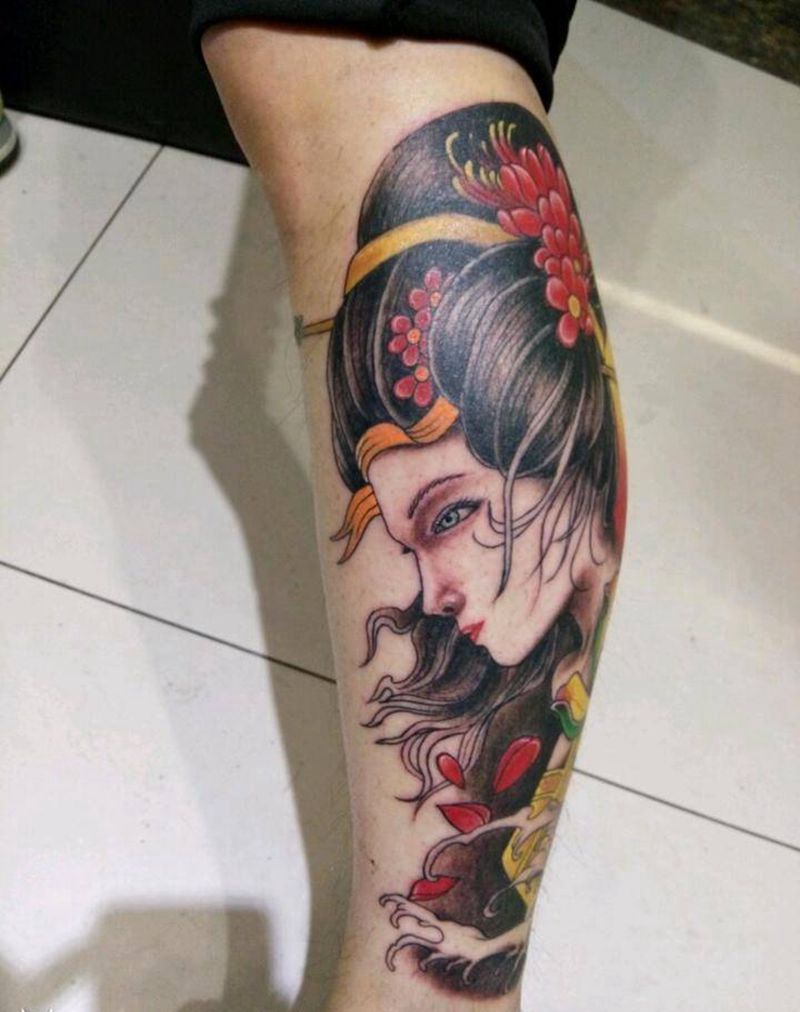 艺妓纹身纹身图片