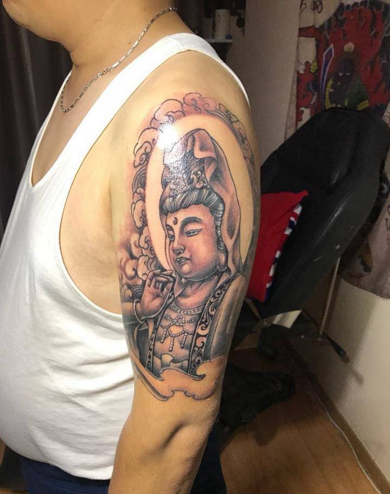 文殊菩萨纹身图片