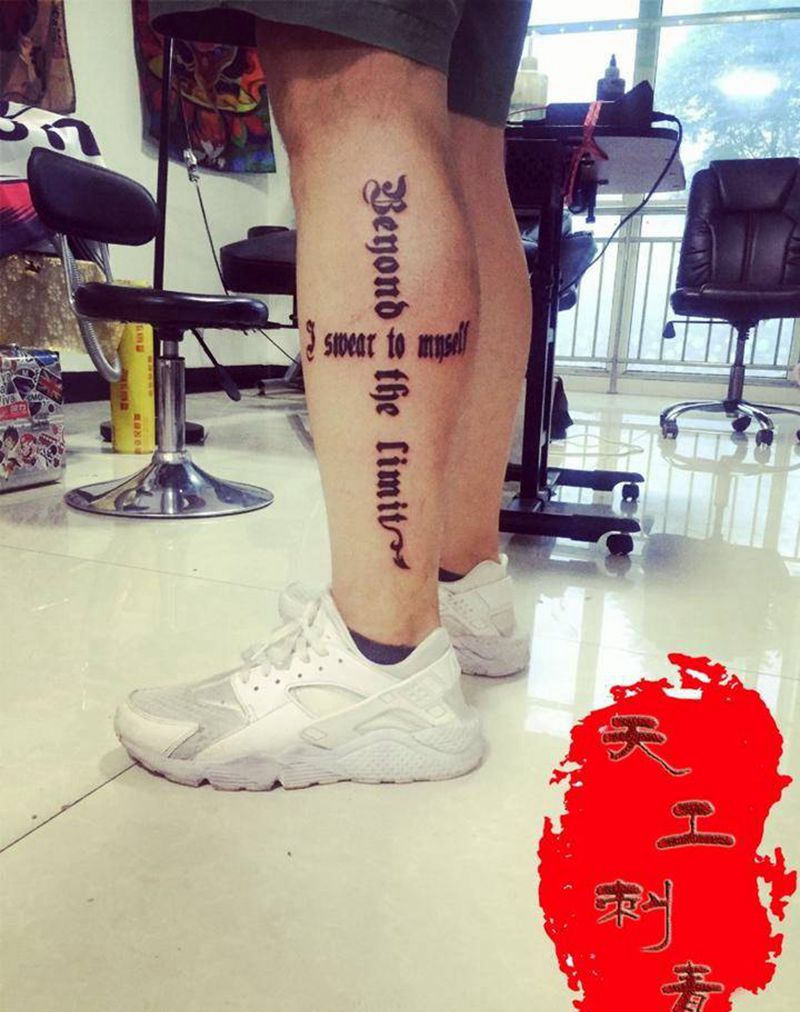 哥特字体纹身图片