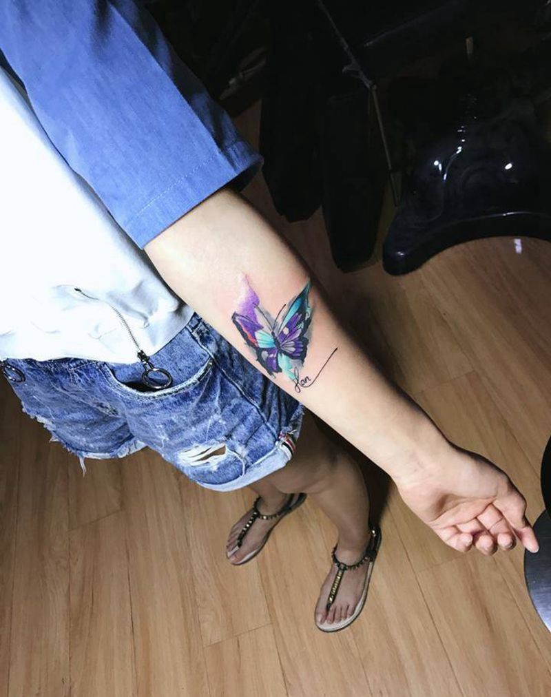 蝴蝶纹身图片