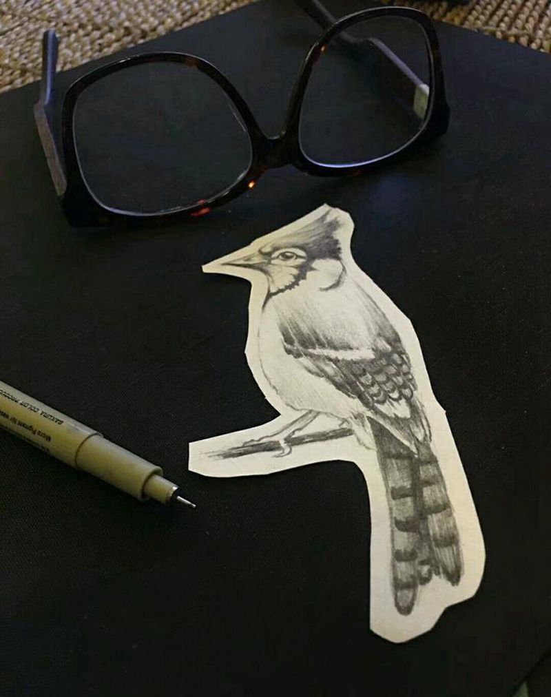 福利手稿纹身图片_臀部胸部欧美写实点刺纹身手稿花鸟纹身图案