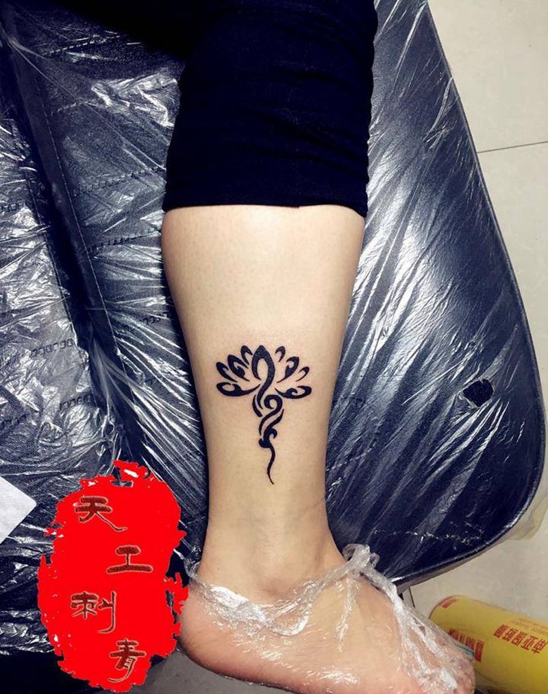 莲花纹身纹身图片