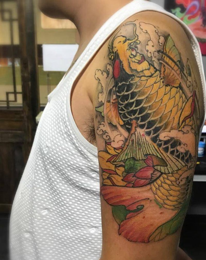 大金鱼纹身图片