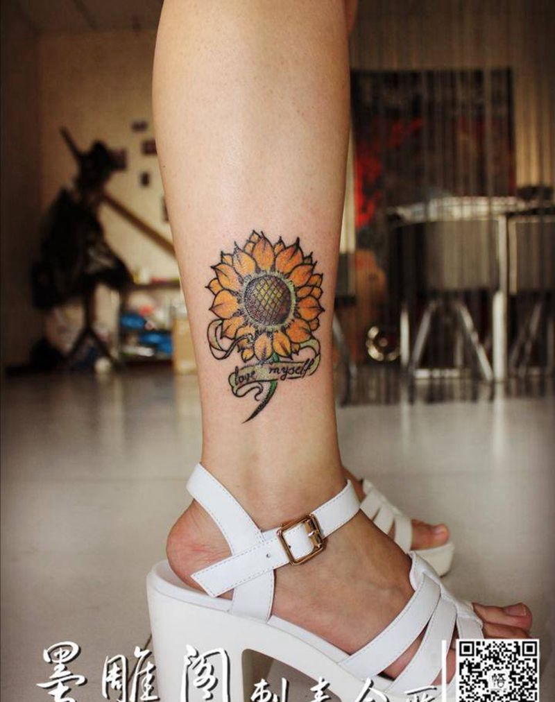 向日葵纹身图片