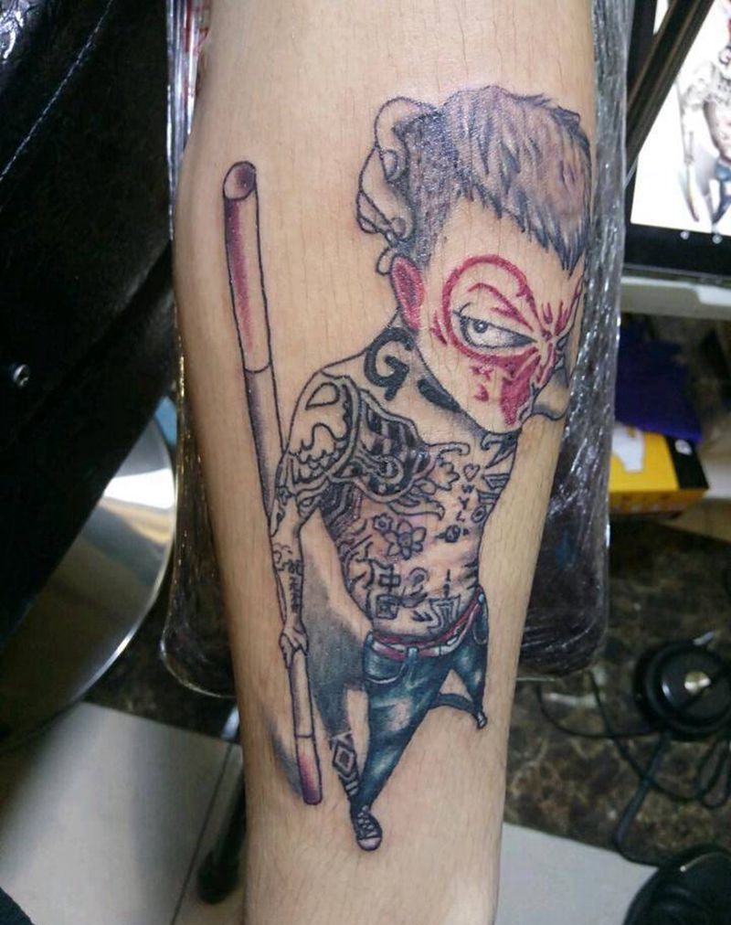 社会猴纹身图片