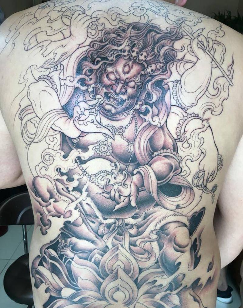 未完成的纹身图片