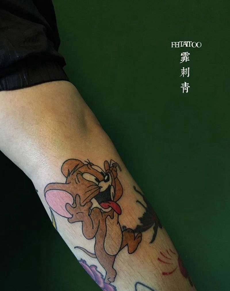 jerry纹身图片_手臂New School纹身图案