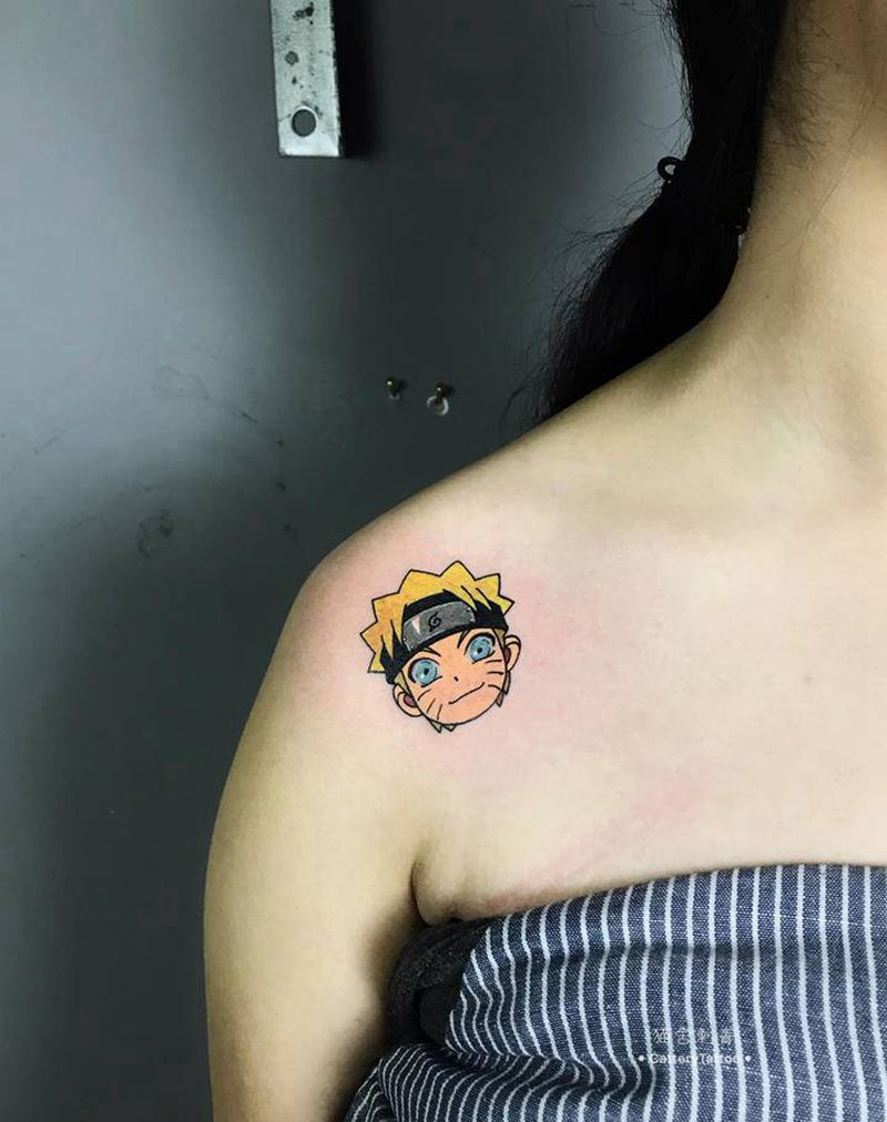 火影迷纹身图片_肩部手臂New SchoolOld School纹身图案