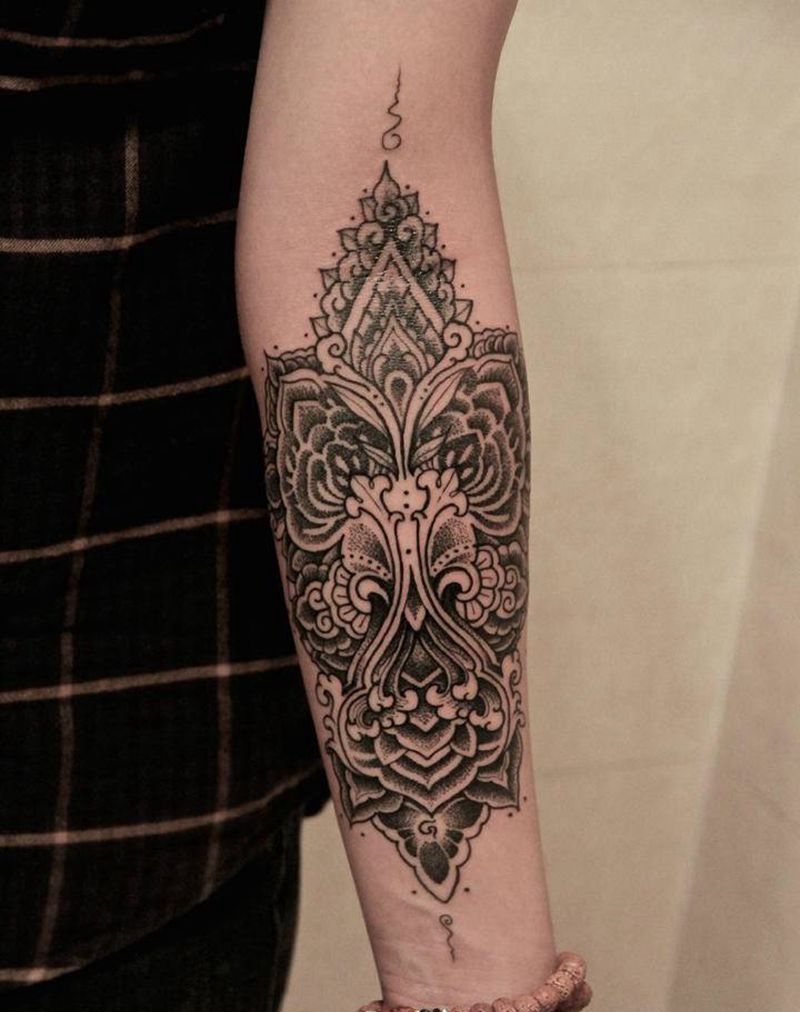 点刺作品纹身图片_手臂臀部纹身图案