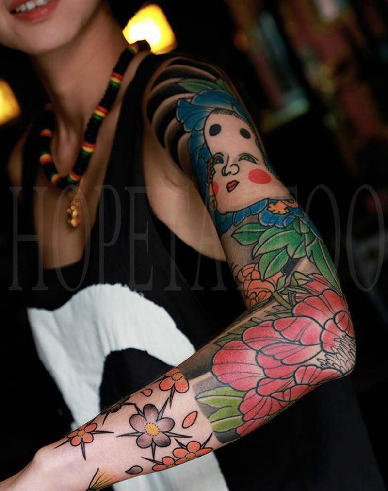 2016作品纹身图片_手臂老传统纹身图案