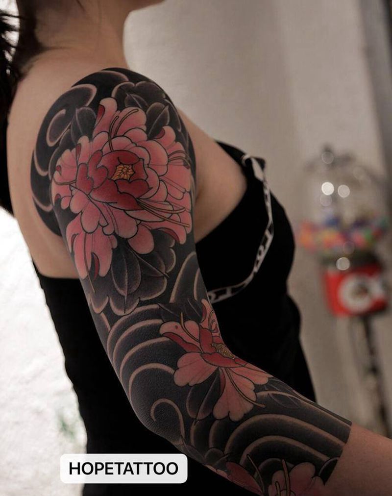 2019作品纹身图片_手臂老传统新传统纹身图案