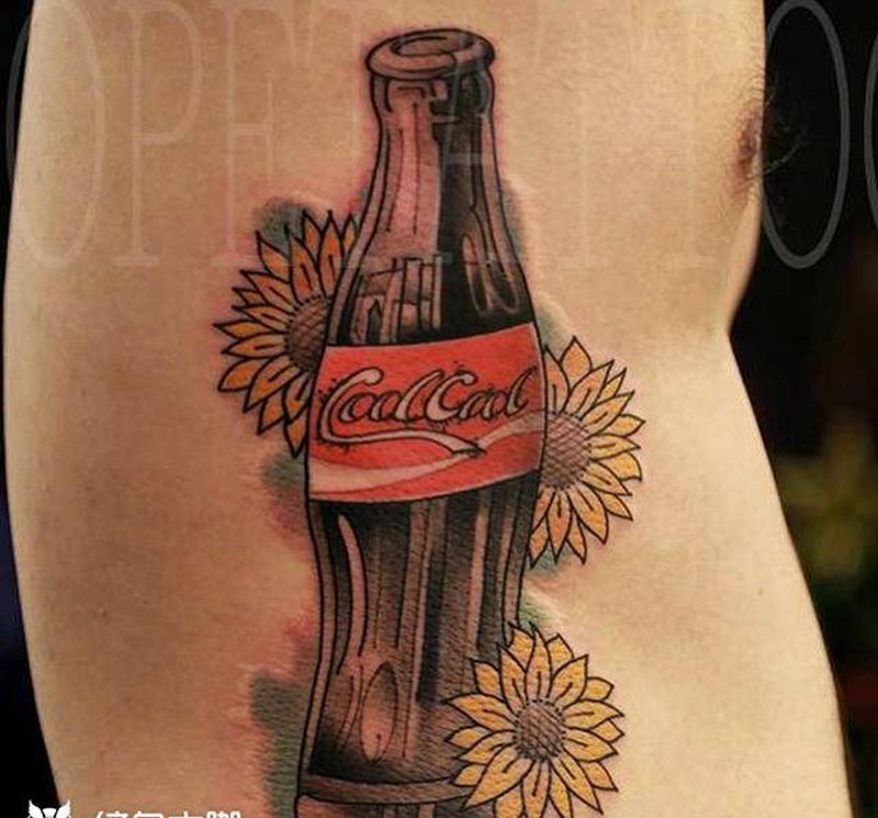 2017年作品纹身图片_腹部Old SchoolNew School纹身图案