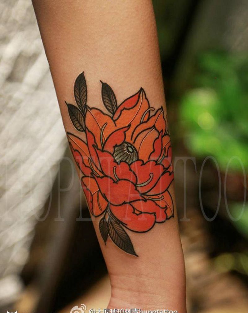 遮盖疤痕纹身图片_手臂新传统New School纹身图案