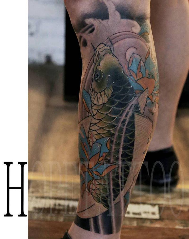 2019作品纹身图片_脚部新传统纹身图案