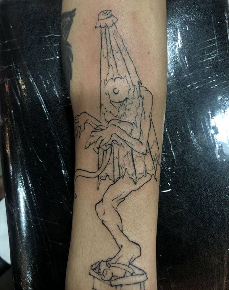 唐伞小僧纹身图片_手臂纹身图案