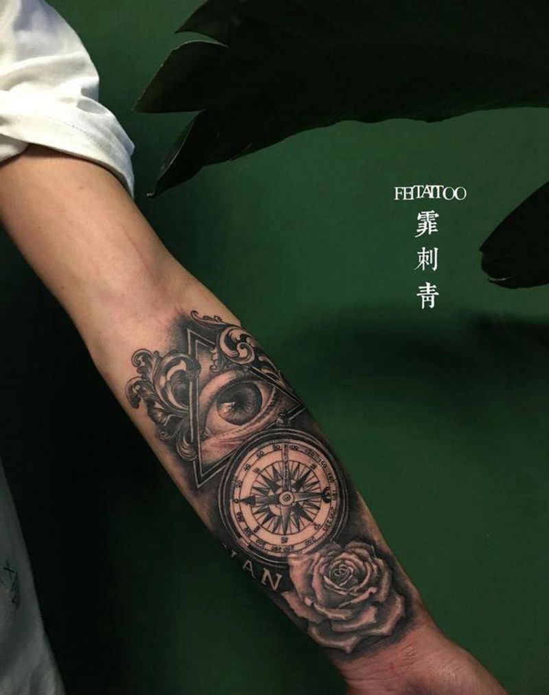 欧美写实纹身图片_手臂欧美写实纹身图案