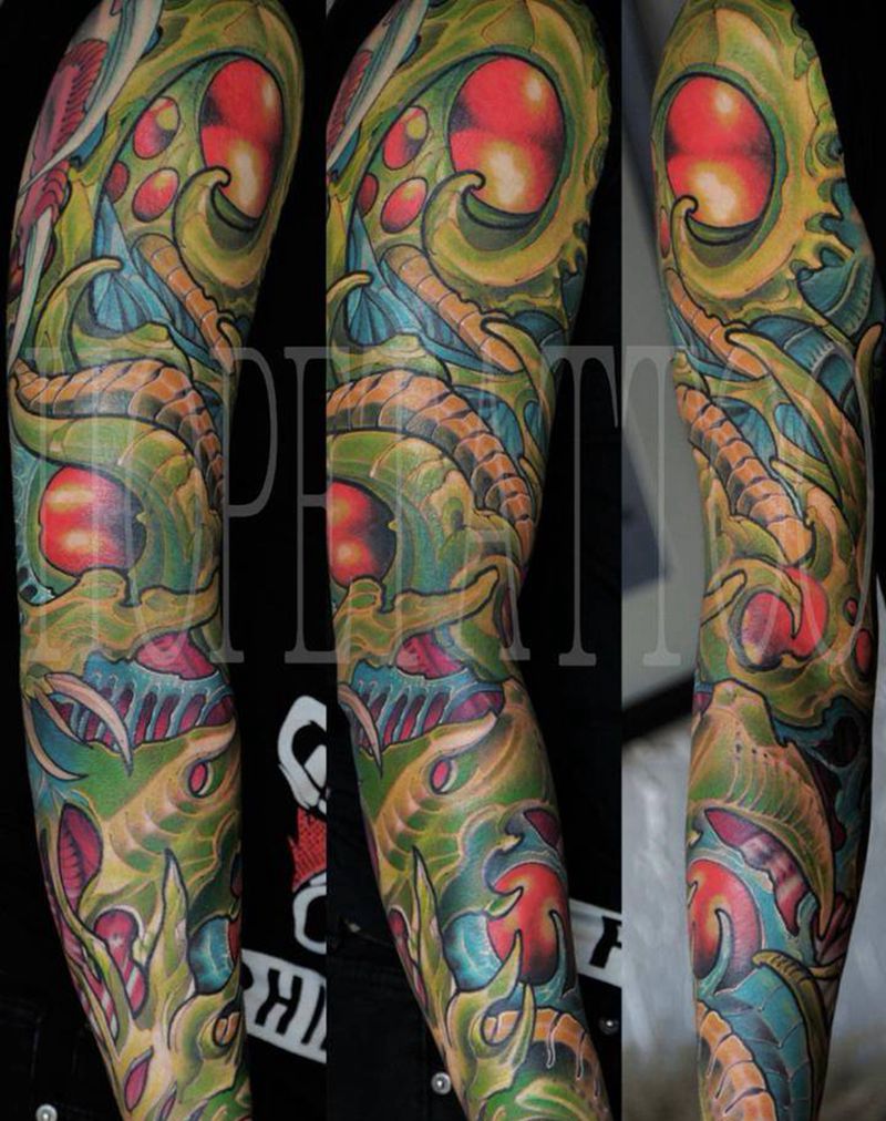 老作品纹身图片_手臂手部几何欧美写实纹身图案