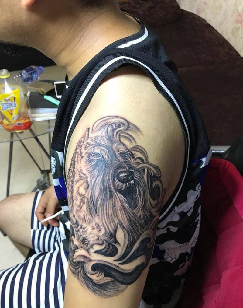 雪纳瑞纹身图片