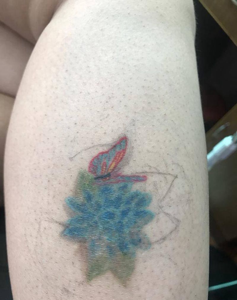 遮盖，按顾客要求做的纹身图片