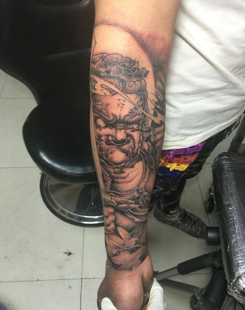 小臂不动、纹身图片