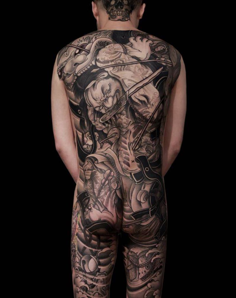 张顺破水门纹身图片