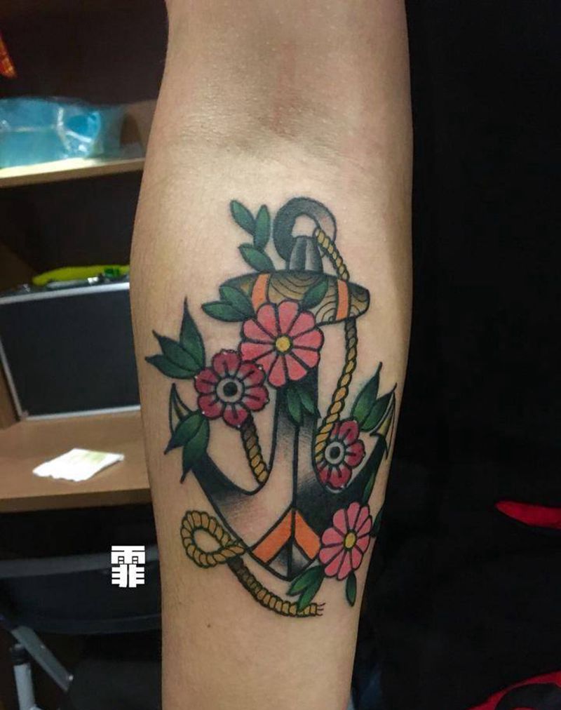 old school纹身图片_成品背部手臂腿部欧美人物鬼神原创纹身图案